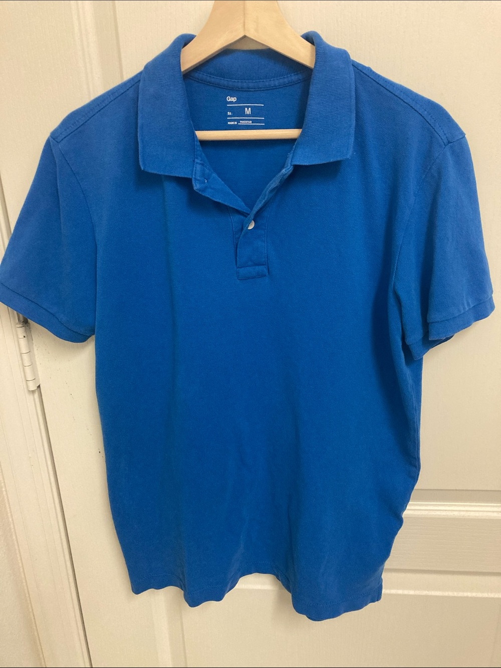 GAP Men's Royal Blue Short Sleeve Polo